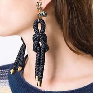 Rope Tie statement earrings
